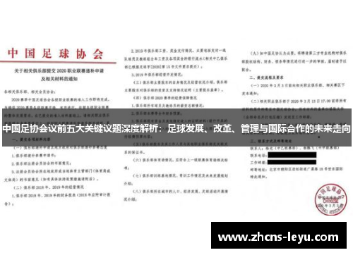 中国足协会议前五大关键议题深度解析：足球发展、改革、管理与国际合作的未来走向