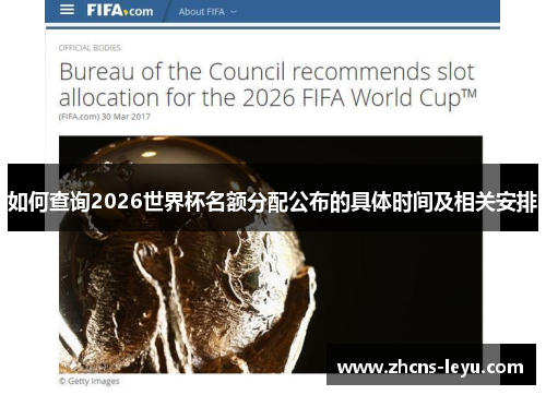 如何查询2026世界杯名额分配公布的具体时间及相关安排